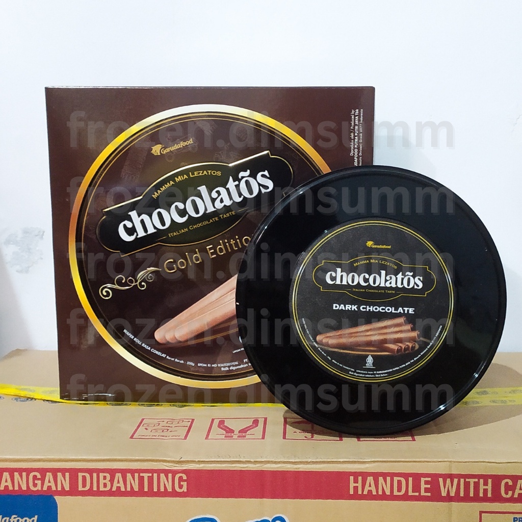 

Chocolatos Wafer Roll Gold Edition 190gr 350gr [Promo Lebaran 2023 Hampers]