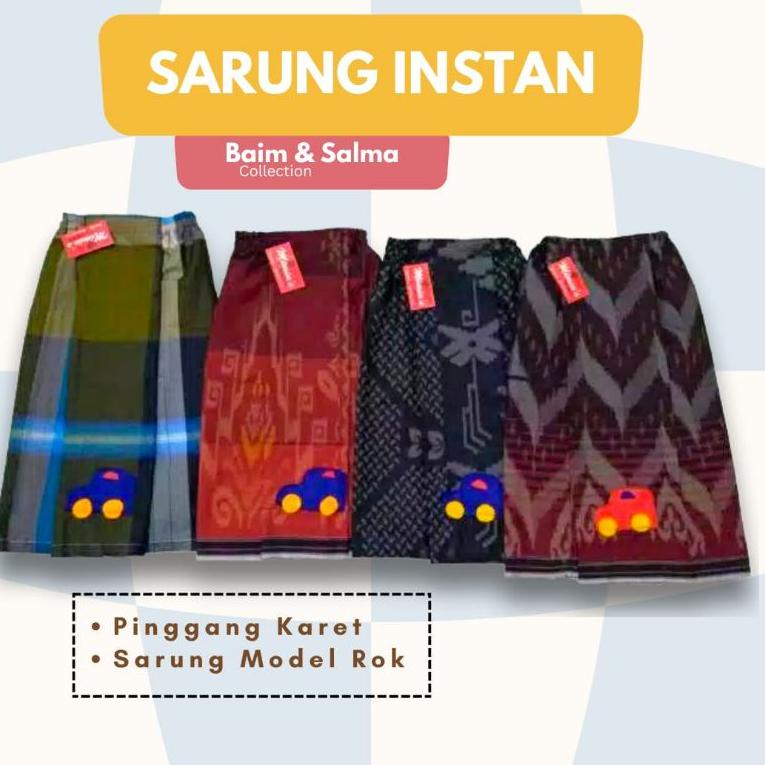 SARUNG INSTAN Anak, Remaja, Bayi  usia 1 - 14 tahun / Sarung Khitan Model Rok • KWA.6Fe23т