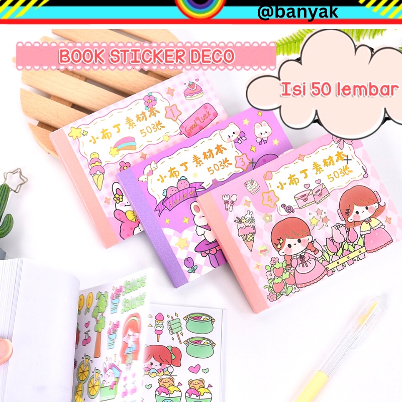 Isi 50 Lembar Sticker Buku Deco Lucu Momo Stiker Anti Air Tumblr DIY Hp Stiker Motif Kartun Lucu ala Korea Dekorasi Buku Diary Memo Journal Catatan Harian Anak Sekolah Alat Tulis Bahan Kertas Jepang Bisa Untuk Kado Ulang Tahun gift box @banyak