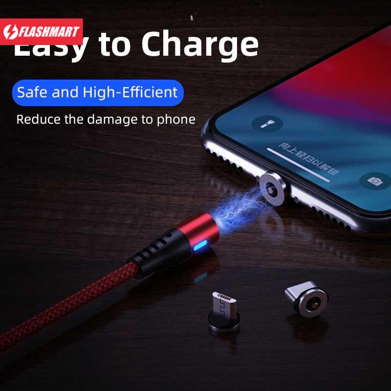 Flashmart AUFU Kabel Charger Magnetic USB Type C 2.1A 1 Meter - A420