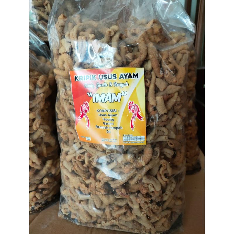 

Keripik usus ayam 2KG / Kripik Usus Crispy / Kripik Usus Ayam ukuran 2kg