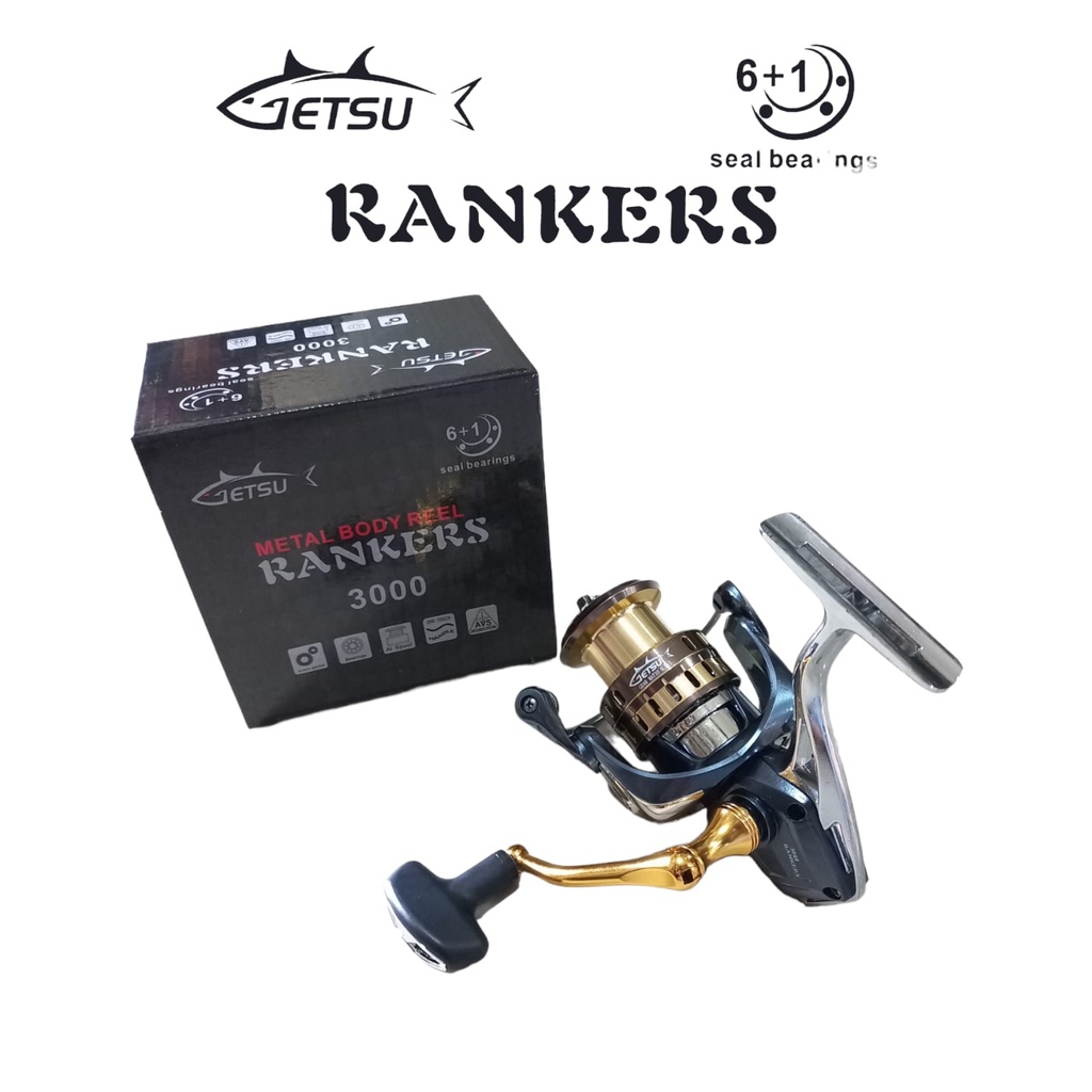 REEL GETSU RANKERS 1000/2000/3000/6000 - METAL BODY REEL