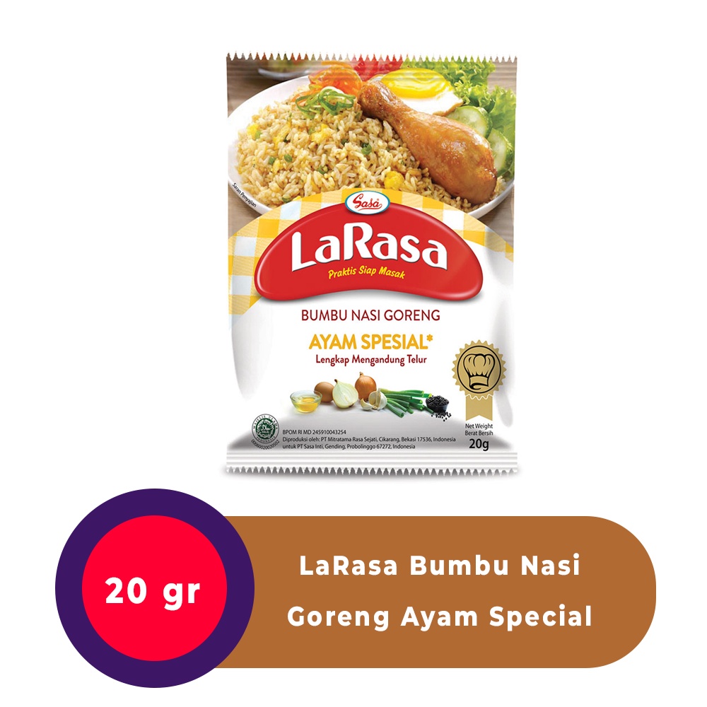 

LaRasa Bumbu Nasi Goreng Ayam Special 20g