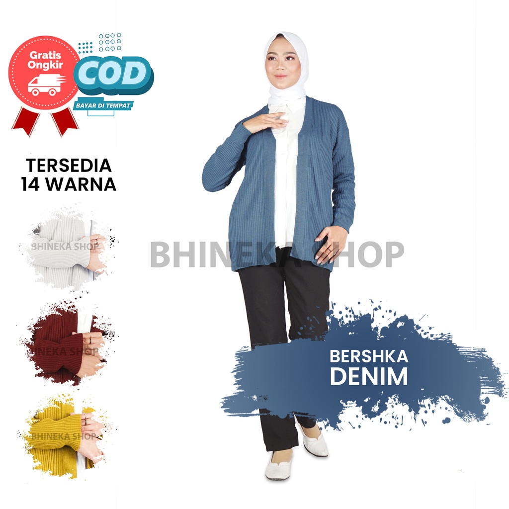 Cardigan Bresca Wanita Cardigan Knit Premium Cardigan Rajut