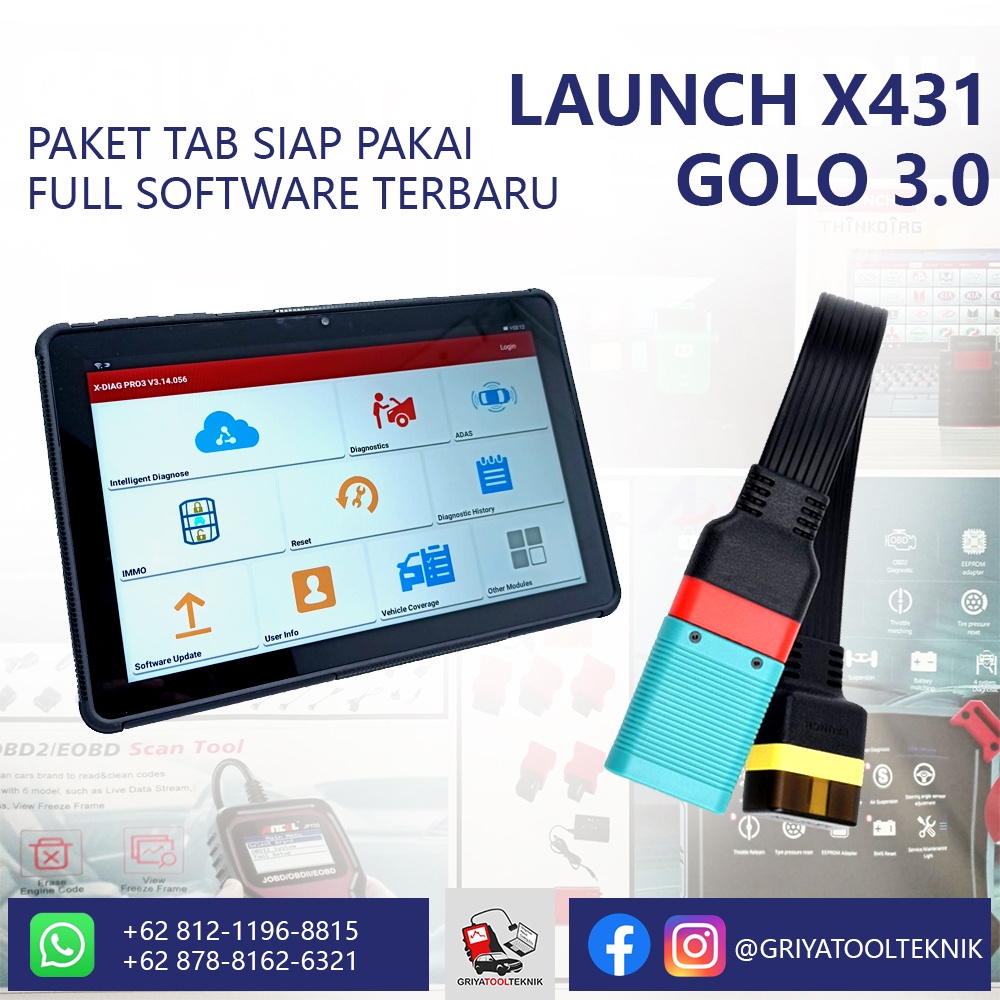 Launch Golo 3 Easydiag 3 + TABLET 10 INCH Full Software