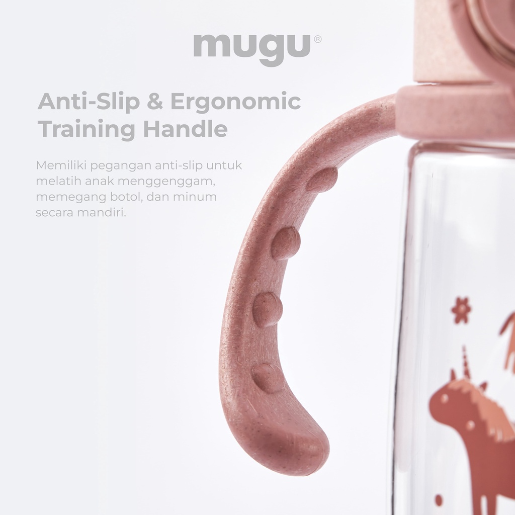 Mugu - Wheat Straw Tritan Training Bottle / Botol Minum Anak