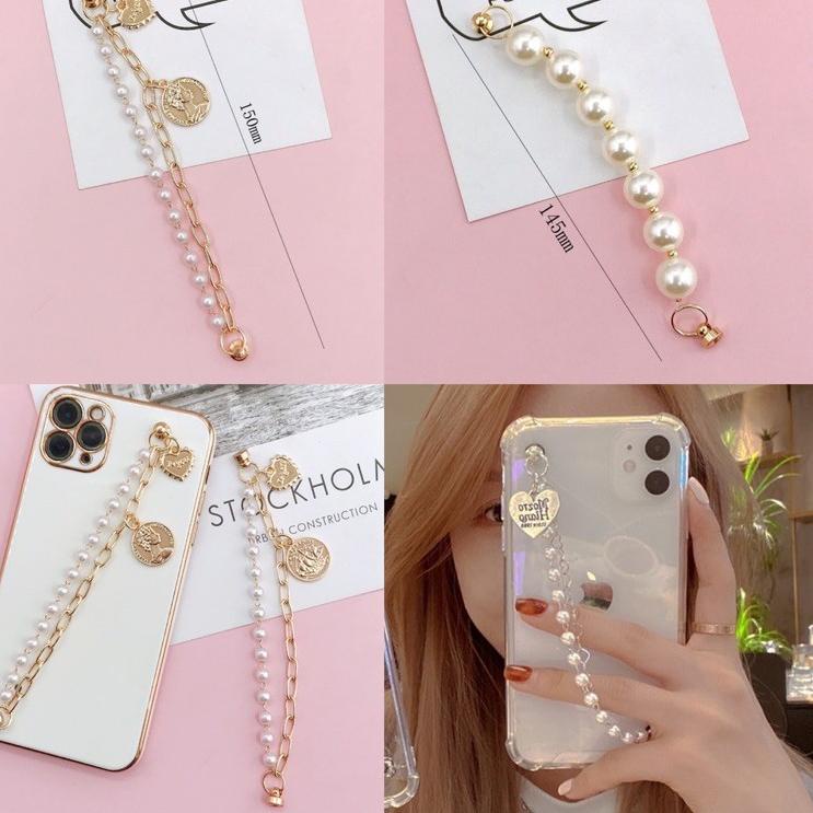 [MSB.7Fe23ᴳ] CHAIN HP KOREAN Gantungan Manik Manik Akrilik DIY Grip Case / Chain Strap Hp Popsocket 