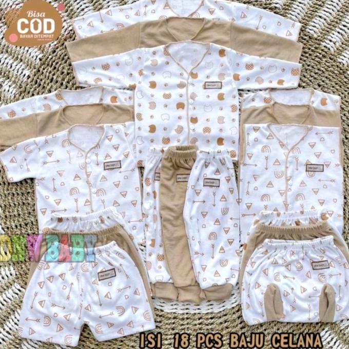 18 PCS Setelan Baju Bayi Baru Lahir - Paket lahiran