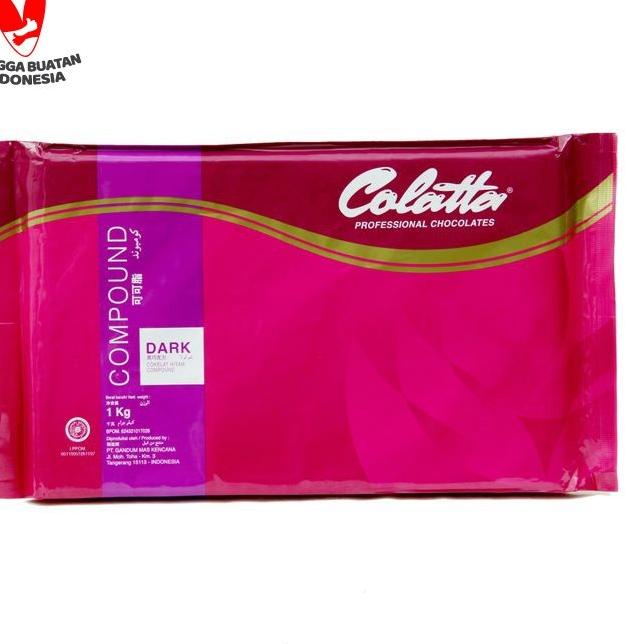 

Max Sale Cokelat Batang - Colatta Dark Chocolate Compound Kemasan - Dark 1kg