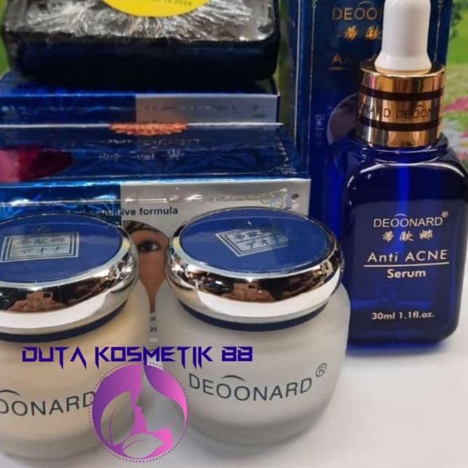 ♠ PAKET CREAM DEONARD SET BIRU 4IN1 ORIGINAL ➬