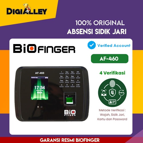 Mesin Absensi Wajah BioFinger AF-460 LAN Cloud  Bio Finger AF460