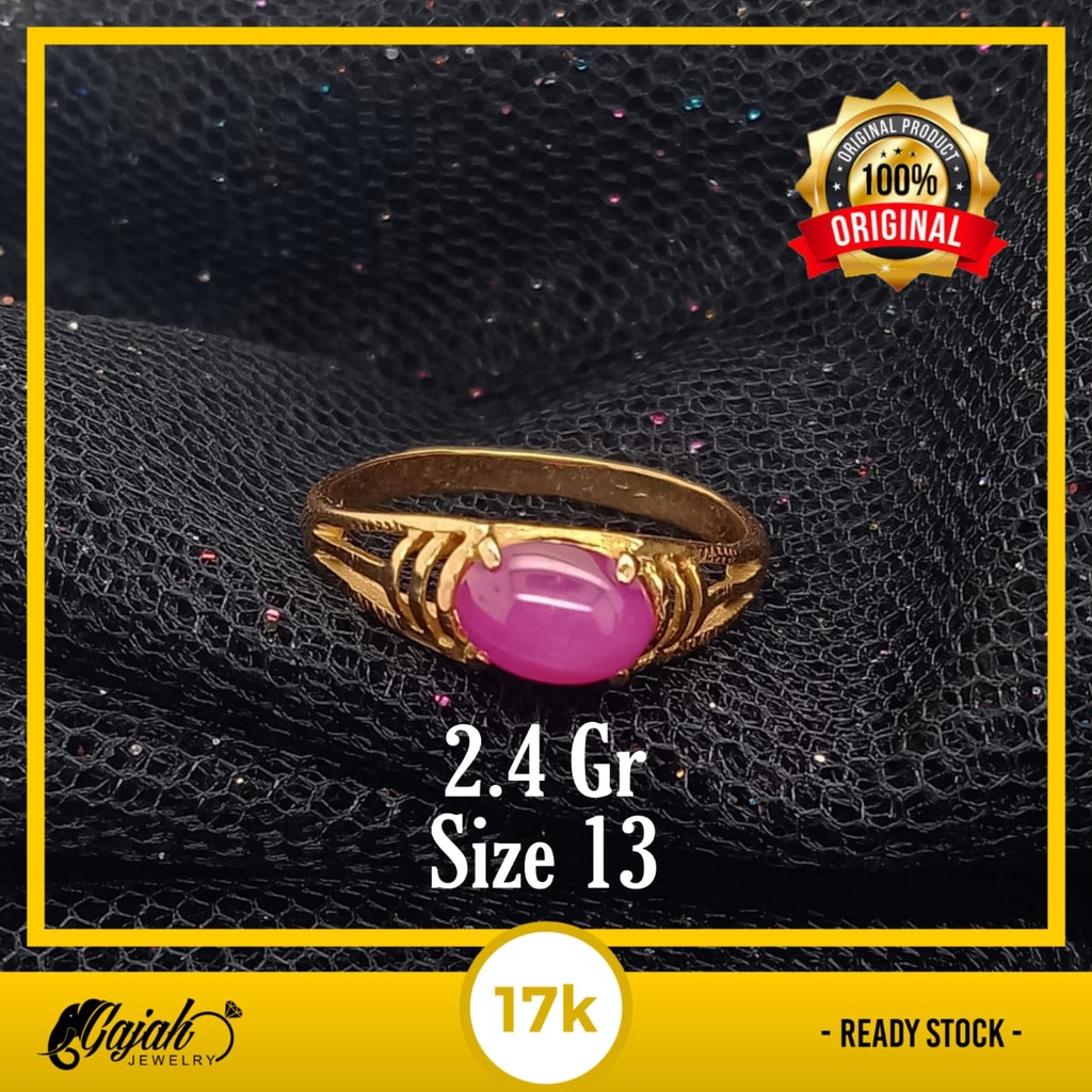 Cincin emas 17k - 2.4 gr kadar 750 - 4314