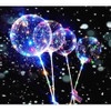 BALON RAINBOW LED Balon Lampu LED Karakter Boneka Gagang Warna Warni