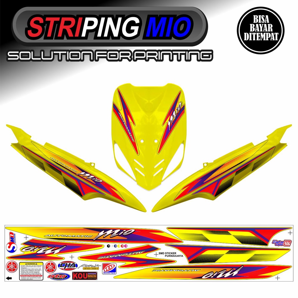 STRIPING VARIASI MIO SPORTY / MIO SMILE KEREN