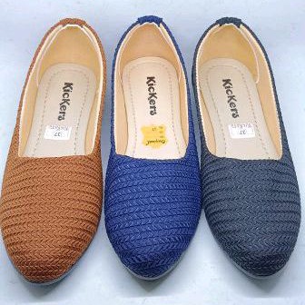 Terbaru Flatshoes Wanita Rajut Kickers / Sepatu Balerina / Flat Shoes Wanita Rajut Kickers