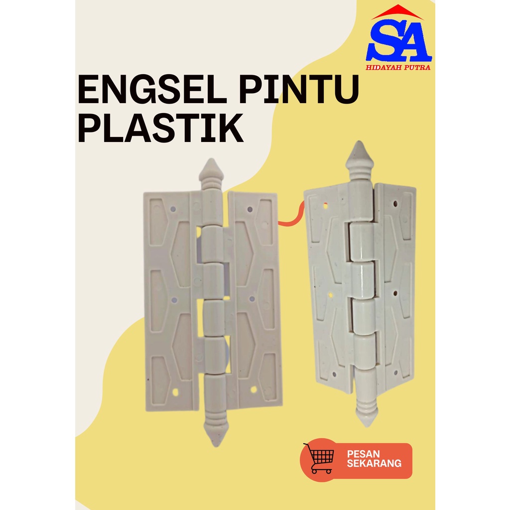 ENGSEL PINTU KAMAR MANDI WC PLASTIK ENGSEL PVC ENGSEL PLASTIK PUTIH engsel kamar mandi wc engsel pla