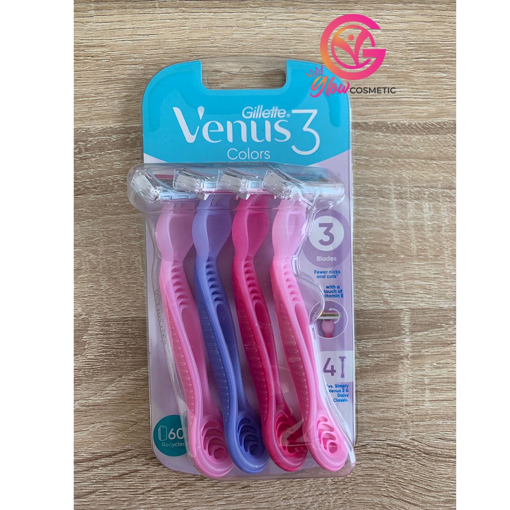 GILLETTE VENUS 3 COLORS ISI 4PCS