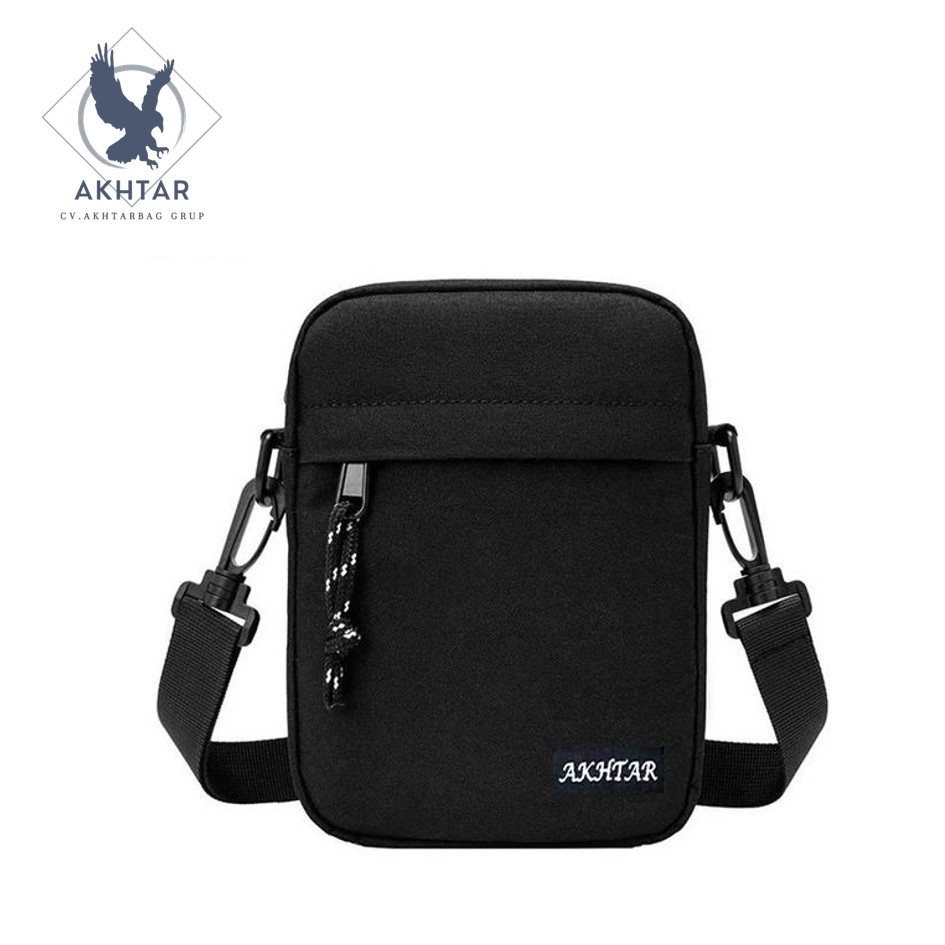Akhtar tas selempang sling bag pria mini kantong tempat hp