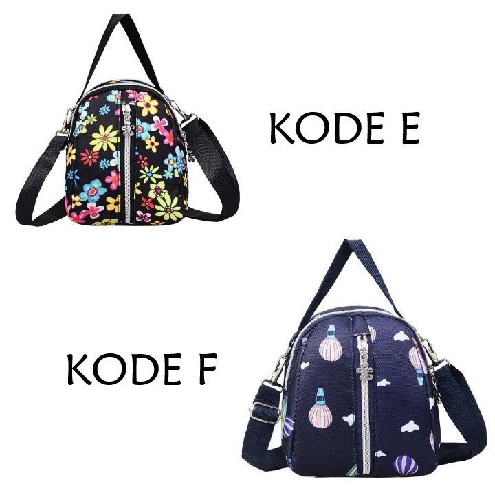 FYGALERY FYG1213 Tas Selempang Wanita Motif Slempang Mini Bahan Oxford Murah Fashion Bag