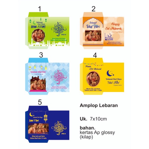 

amplop lebaran. angpau idul Fitri. ukuran 7x10. bahan glossy/mengkilap. 1 pack isi 8 PCS.