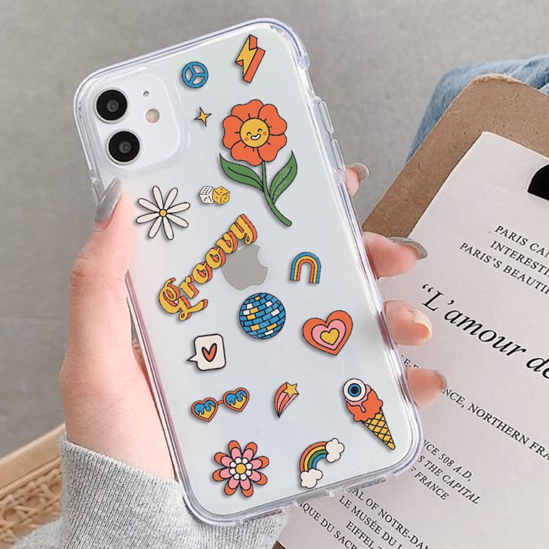 Softcase Transparan Motif Iphone 11 - Clear Case Ip 11 - Case Bening Ip 11 - Ready For All Type HP