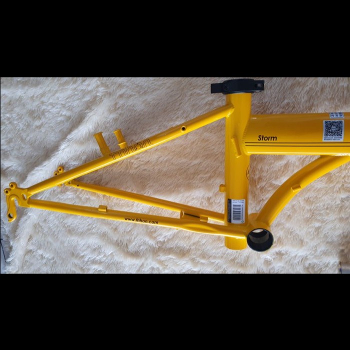 Frame Fork plus Handlepost Fnhon Storm V Brake 20 22 inch KUNING