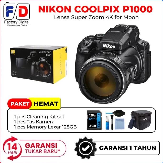 Kamera Nikon COOLPIX P1000 Super Zoom Kamera 4K UHD - New