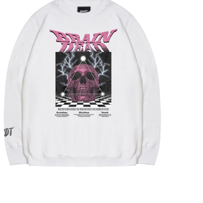 ☎ GRDT Braindead Sweatshirt White ❆