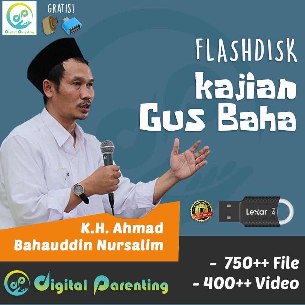 Flashdisk Ceramah Gus Baha 32GB Original 100% | 750+ File Video & MP3 | Bonus 2 OTG