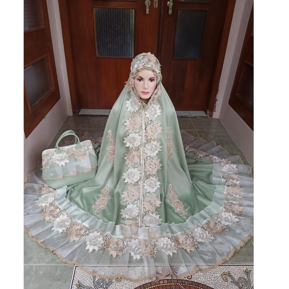 STOK TERBATAS Mukena Sutera Velvet Premium / Mukena Dewasa / Mukena Mewah / Mukena Elegan / Mukena T