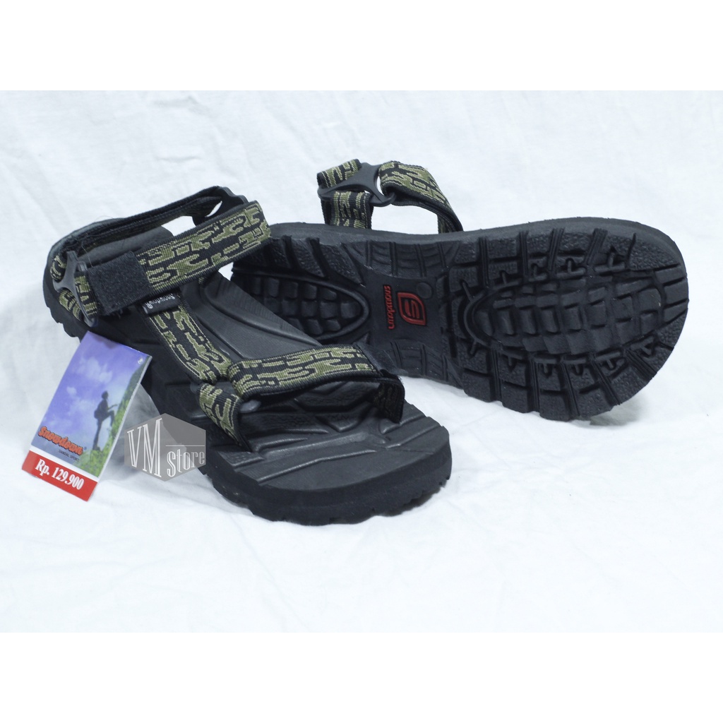 RH - sandal gunung pria karet outdoor snowdown slop tebal empuk awet