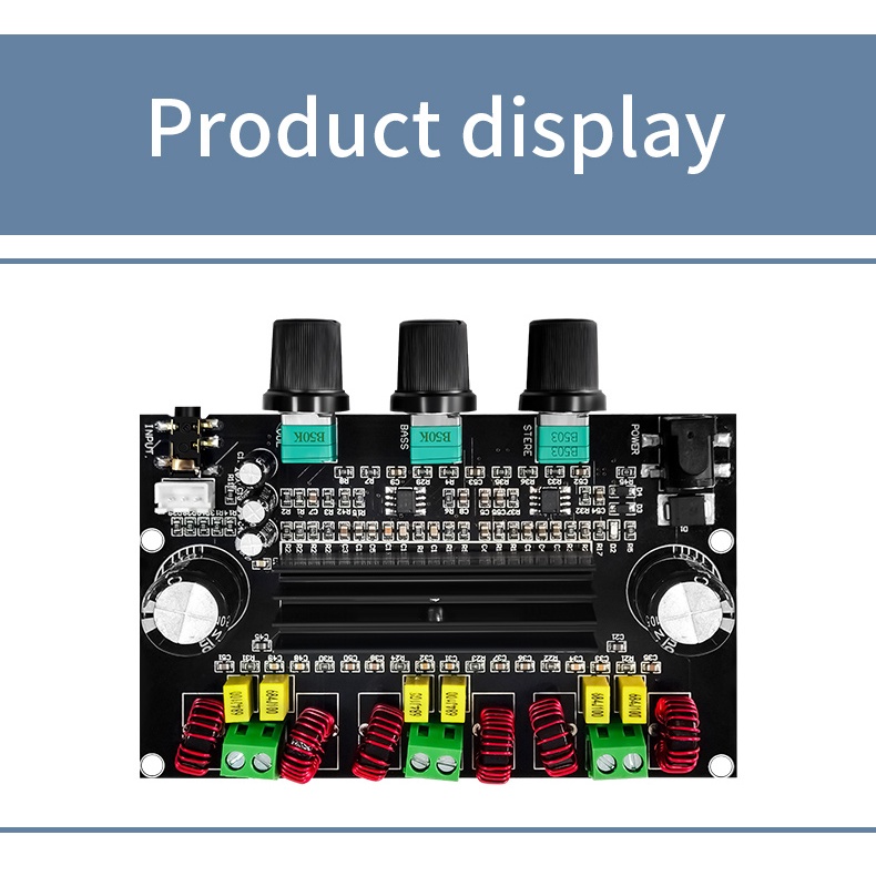 【XH-M573】 Daya tinggi 2.1 saluran 【TPA3116D2】 papan penguat daya digital 80W + 80W + 100W