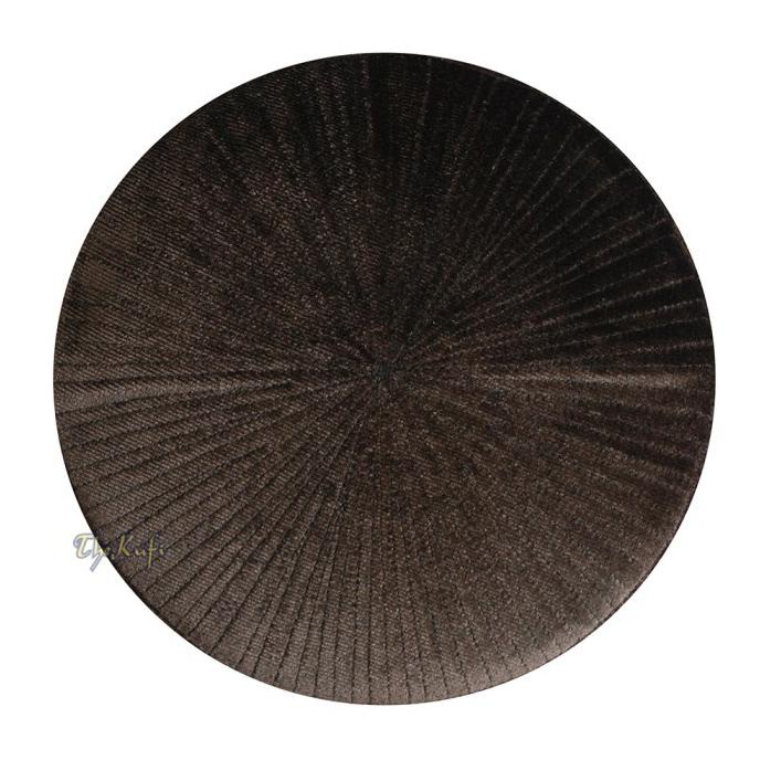 PECI 100% NEW PECI CHECHEN BELUDRU BULAT KAKU COKLAT GELAP VELVET - THEKUFI EL09I09A82L