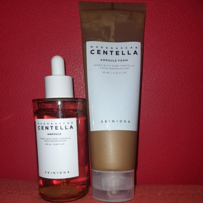 skin1004 Madagascar centella ampoule foam and skin1004 Madagascar centella ampoule