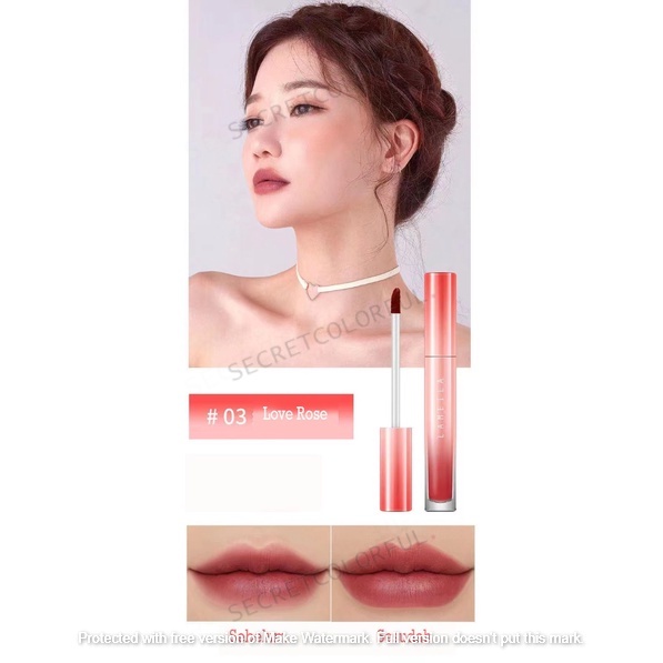 lipstick matte temptation lameila~secretcolorful Lipstik lembut dan tahan lama