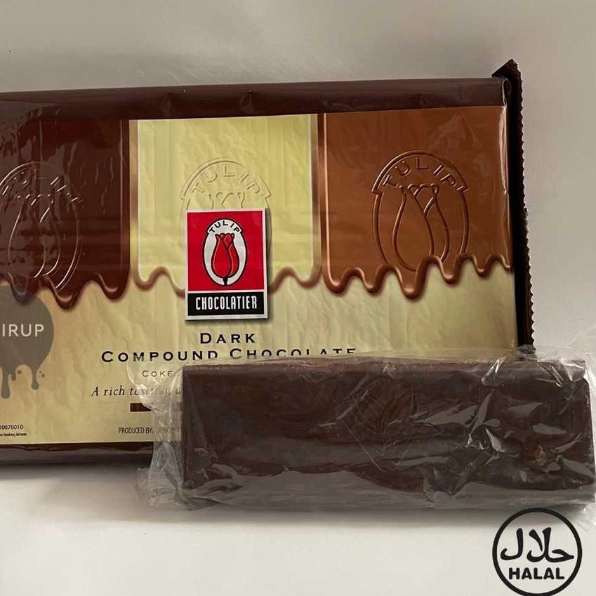 

➽ 1 KG DARK CHOCOLATE TULIP 1 KG / DARK COMPOUND TULIP ❊