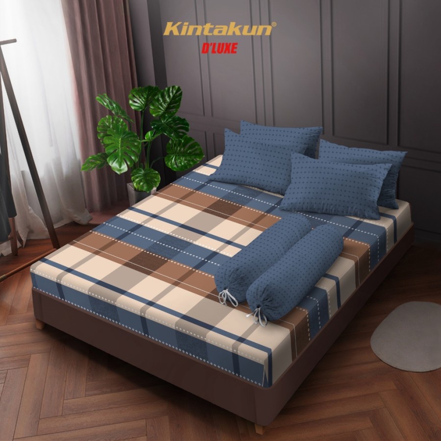 Kintakun Sprei 180 T30 King Aesthetic Dluxe Nirmana Microfiber B2 Tinggi 30 cm (5in1)