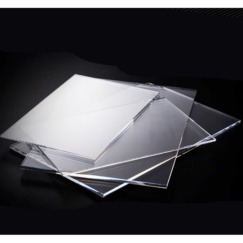 Lembaran akrilik bening 80x60cm 1,5mm