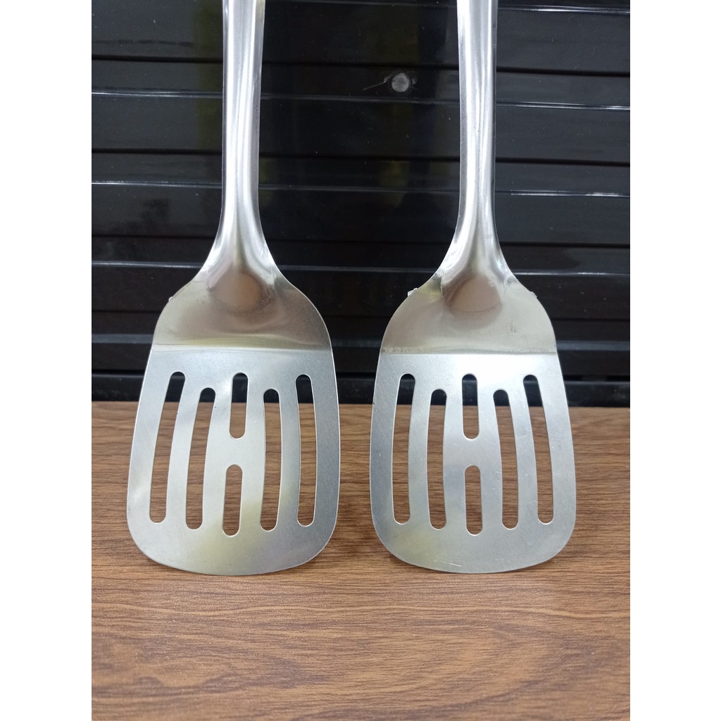 Spatula Stainless - 558-3 / Sodet Kipas Stainless Gagang Motif Jagung