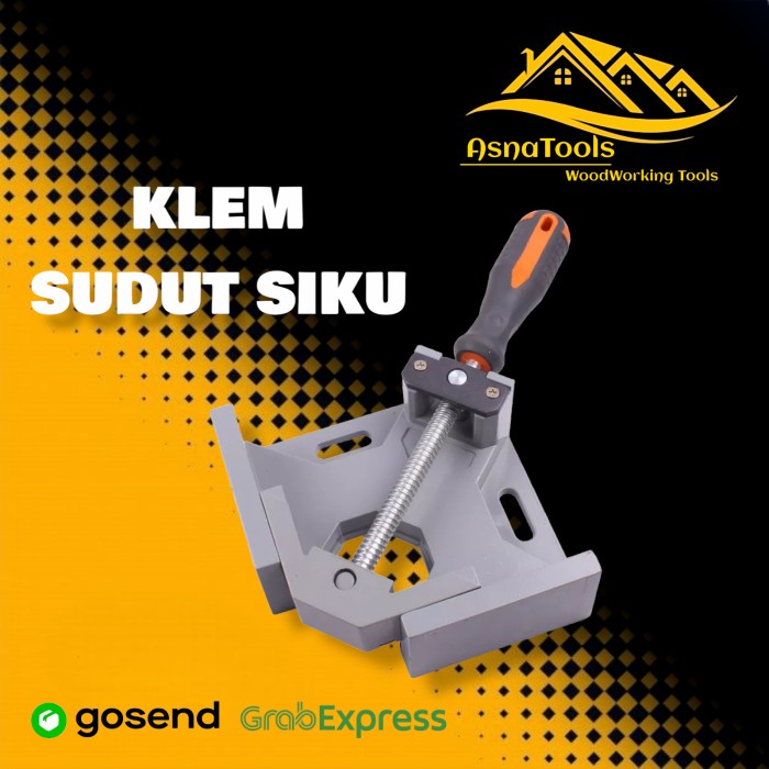 Terlaris Corner Clamp Catok Klem Kayu Sudut Siku Vise Catok Swingjaw