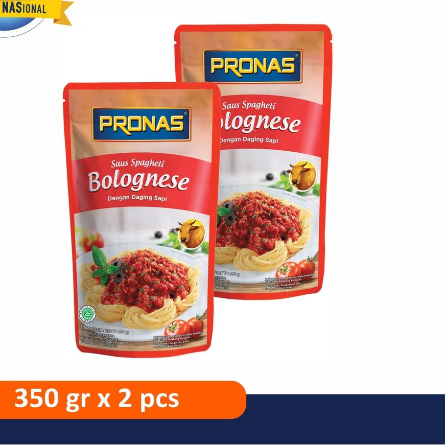 

✤ Pronas Saus Bolognais legkap dengan Daging Sapi 350 g bundling 2 pcs ☄