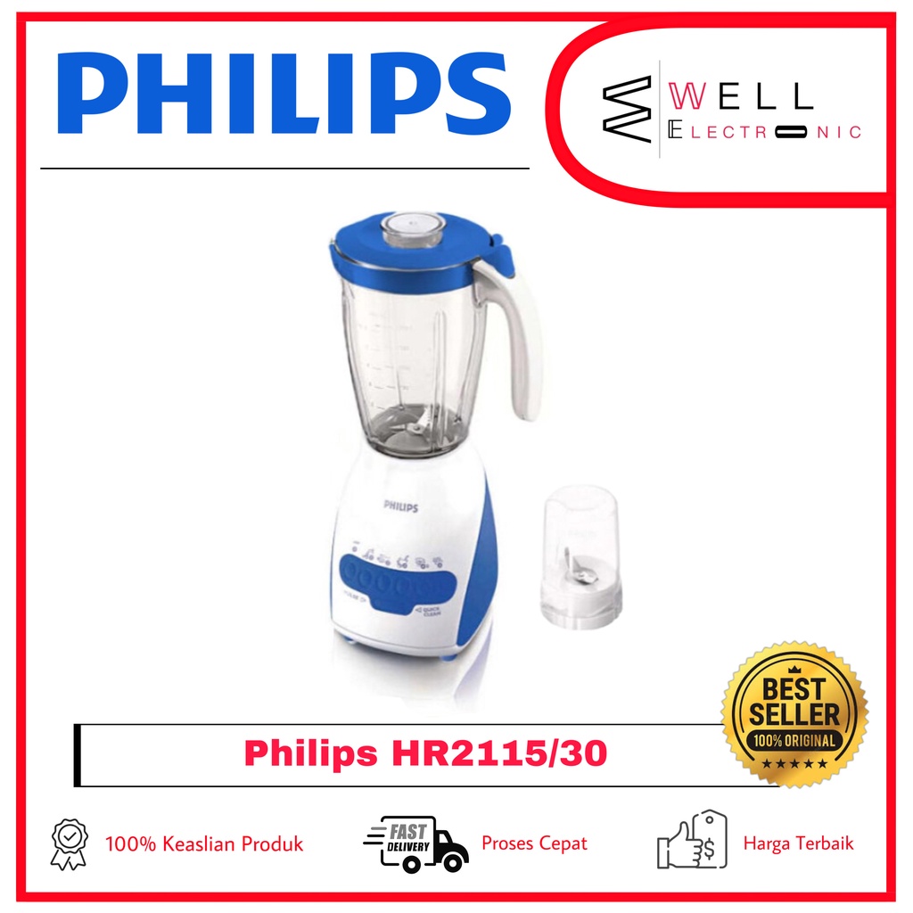 PHILIPS BLENDER PLASTIK/MIKA 2L HR2115/00 HR2115/30 HR2115/40 HR2115/60 HR 2115