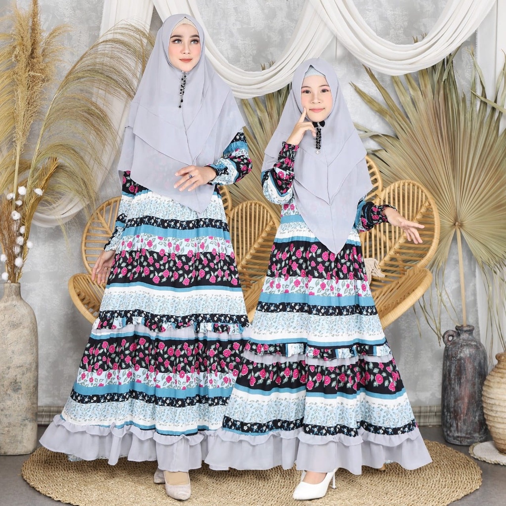 Setelan Couple Ibu Dan Anak Perempuan Fashion Muslim Nada HOPYLOVY