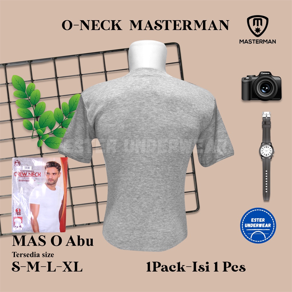 Kaos Dalam MASTERMAN ROUND NECK ABU-ABU ISI 1