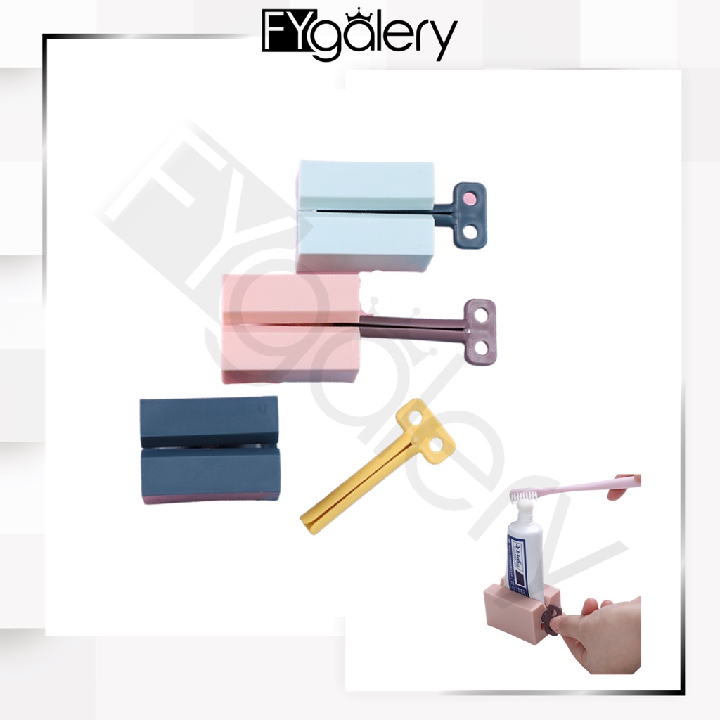 FYGALERY HL0344 Dispenser Odol Putar Penjepit Pasta Gigi Praktir Alat Pemeras Odol Portable Tooth Paste Holder