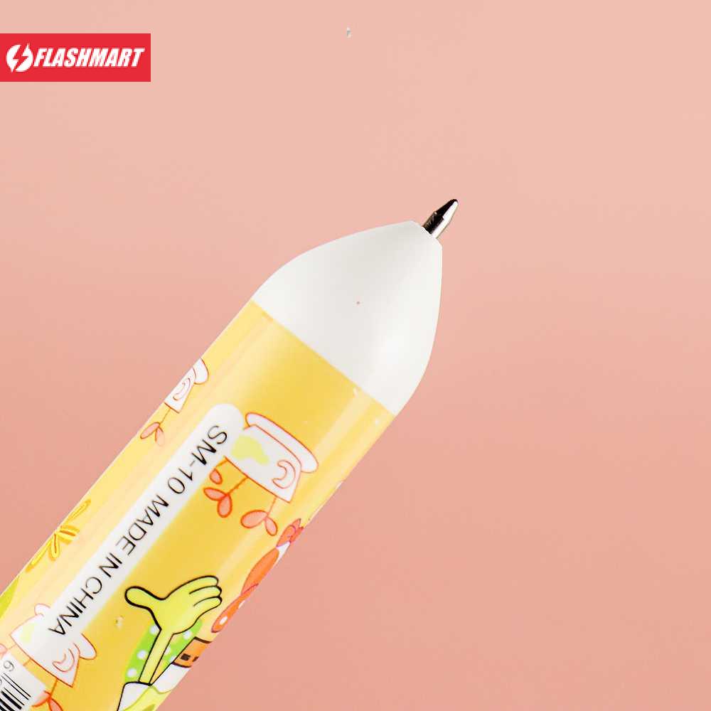 Flashmart Pena Ballpoint Multi Warna 10 Color Pen 1 PCS - SM-10