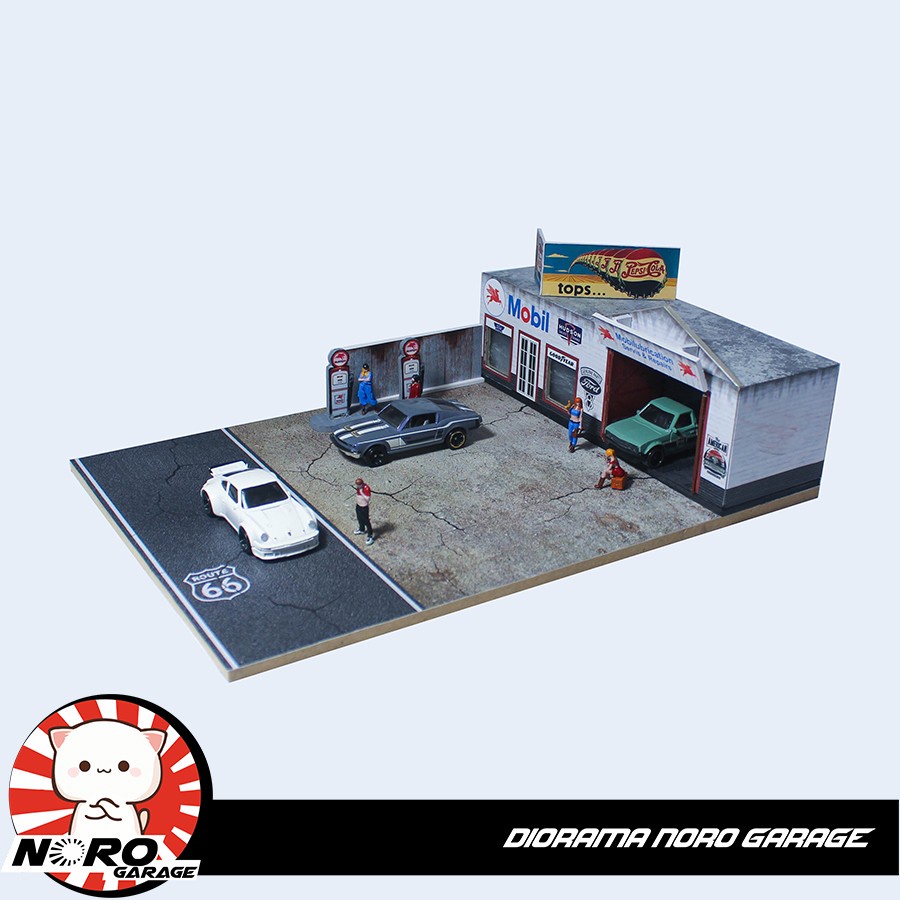 Diorama Mobil oil ExxonMobil, USA. Skala 1:64