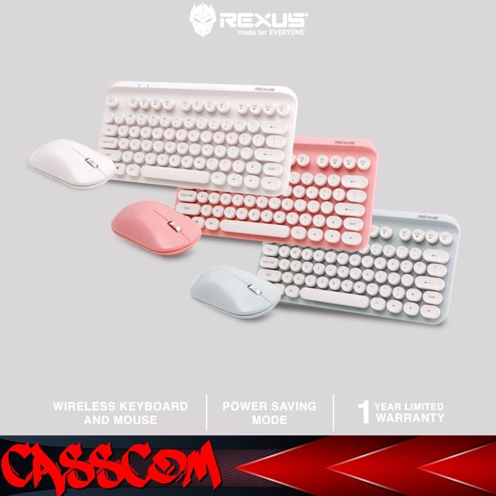 Rexus Keyboard Mouse Wireless KM9 Combo
