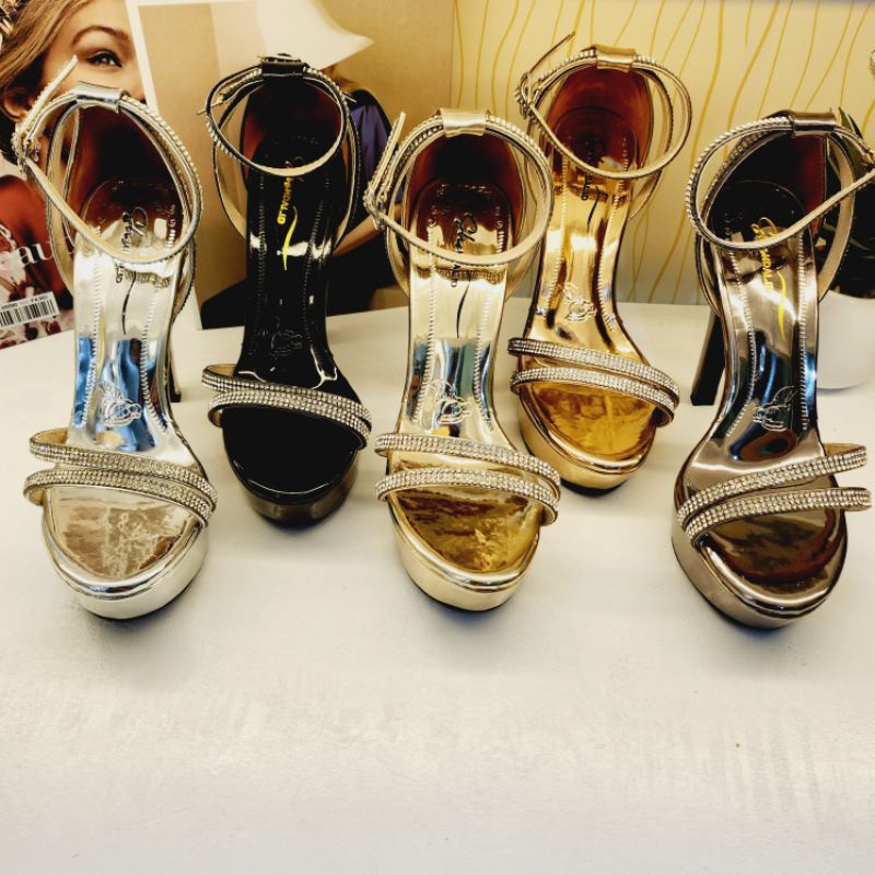 KANZA high heels 12CM  sendal wanita premium