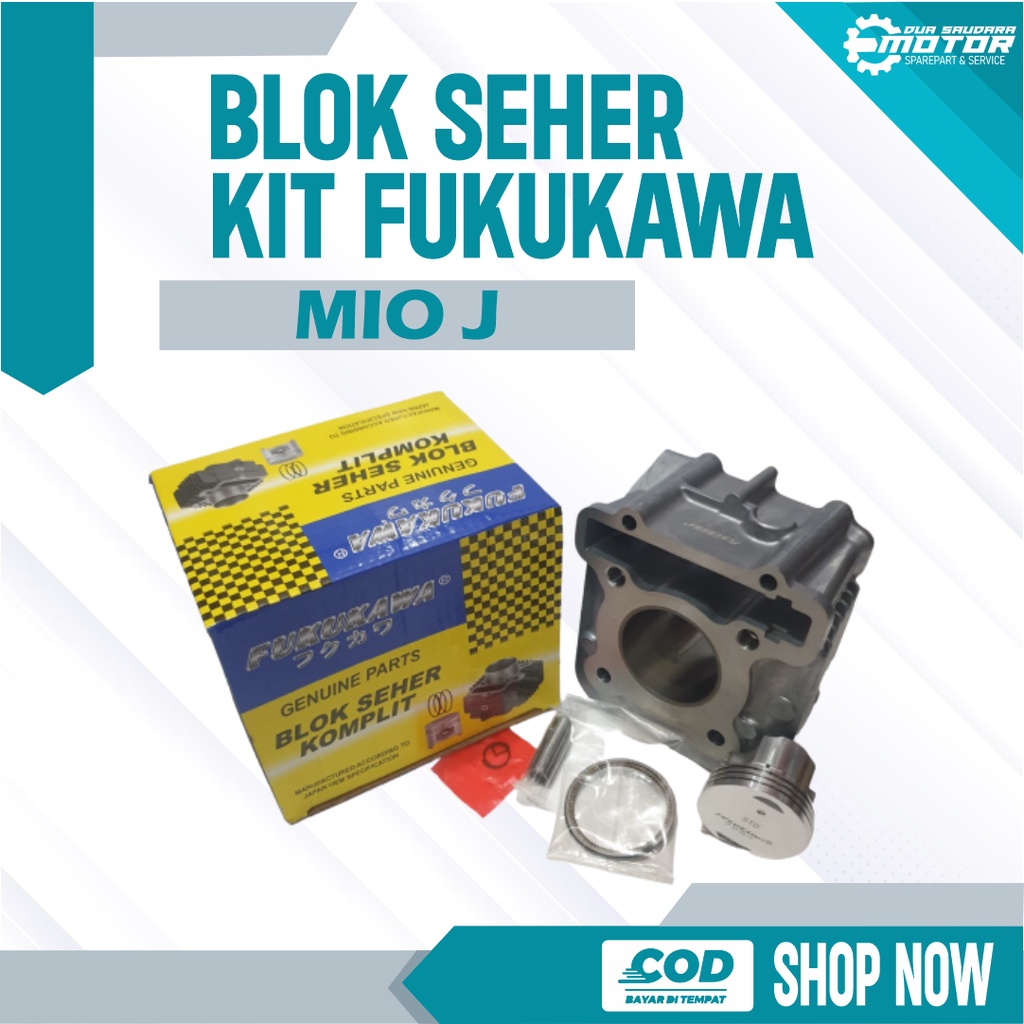BLOK SEHER KOMPLIT MIO J FUKUKAWA - FINO 115 - X RIDE - MIO GT FUKUKAWA 54P BLOK SEHER KIT BLOK PIST